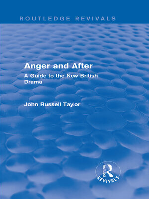 cover image of Anger and After (Routledge Revivals)